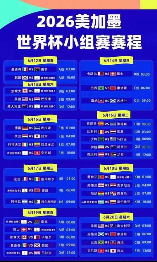 2026世界杯实时比分查询与在线观看入口平台